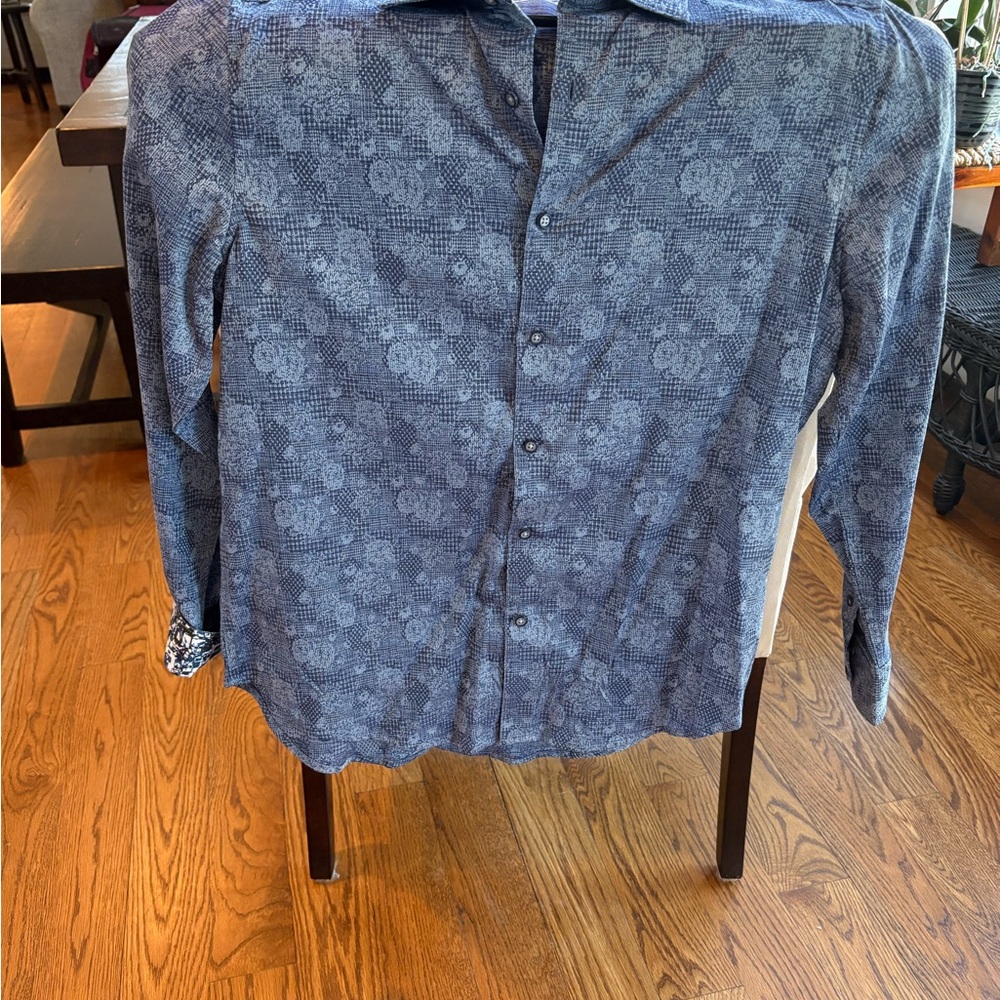 Robert Graham Blue Striped Shirt